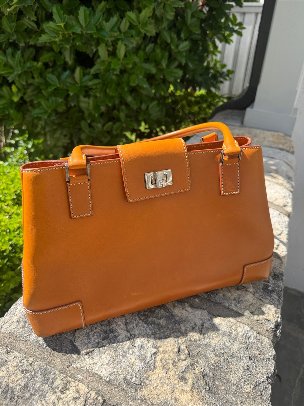 Lambertson Truex boxcar top handle bag